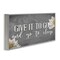 Stupell Industries Give It to God Grey Phrase Framed Giclee Art